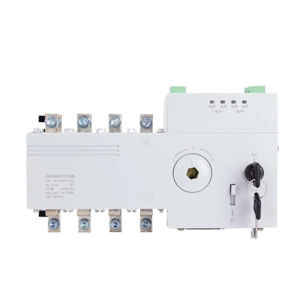 4P 100A 400V Interruptor de transferencia automática de doble potencia interruptor universal ATS Generador Part Circuito de aire Controlador electrónico