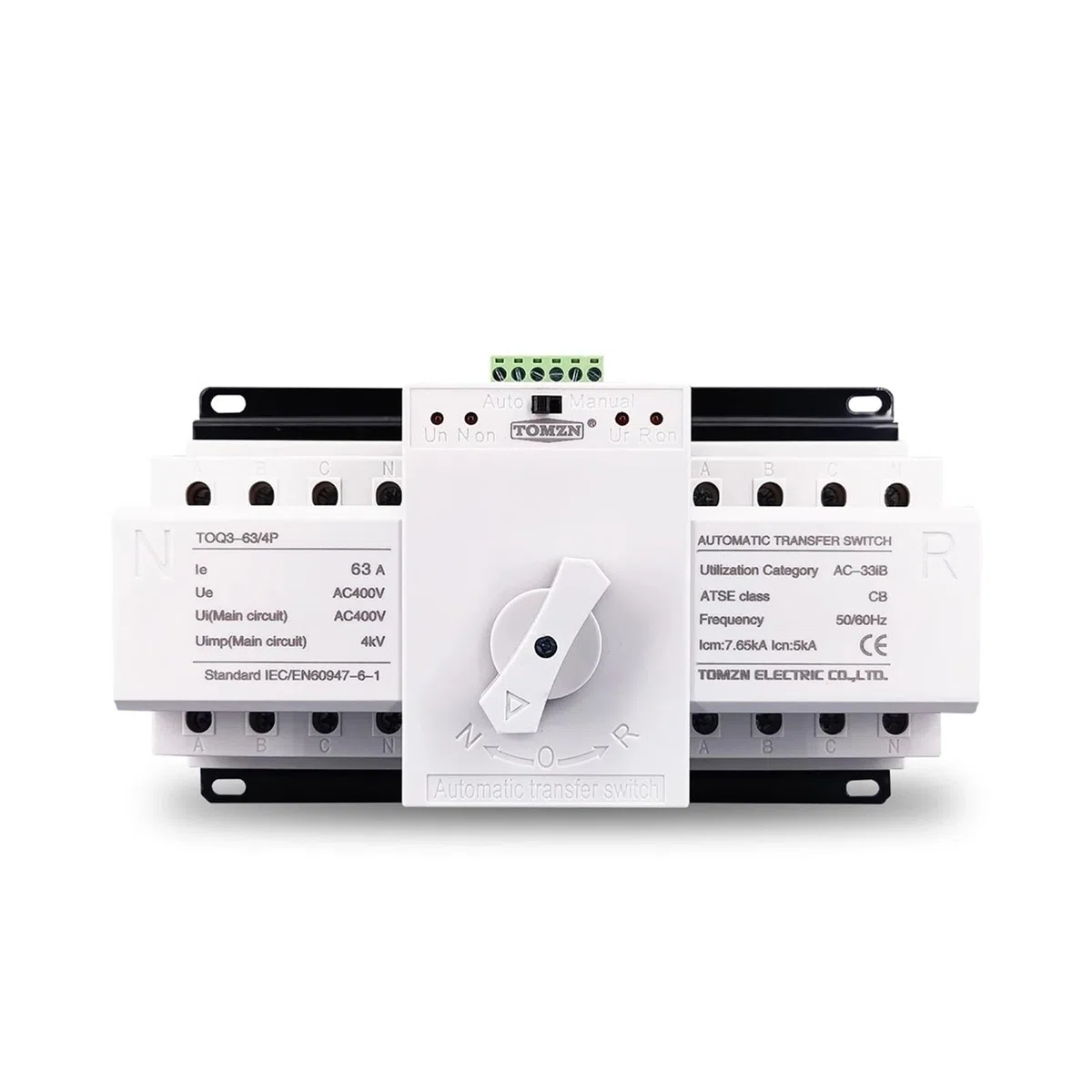 Interruptor de Transferencia automática Doble Potencia 4P 63A 380V